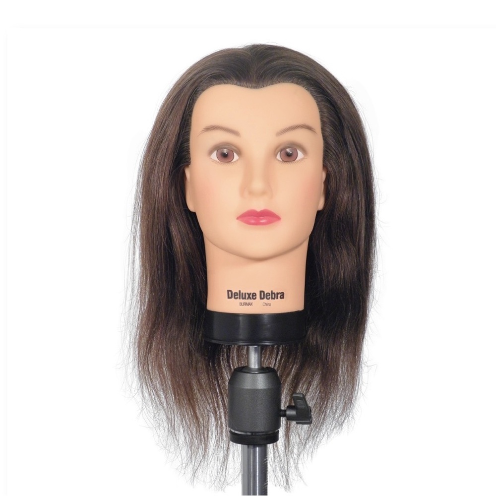 Brown Hair Mannequin Head Burmax Debra-Deluxe